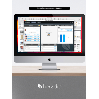 Family tree program for WINDOWS & MAC - HEREDIS 26