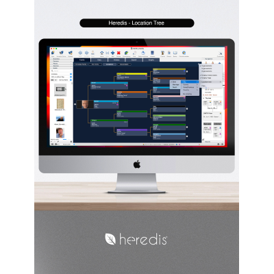 Family tree program for WINDOWS & MAC - HEREDIS 26