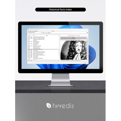 Family tree program for WINDOWS - HEREDIS 26 Upgrade