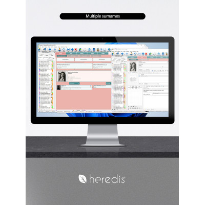 Family tree program for WINDOWS & MAC - HEREDIS 26