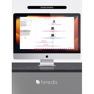 Family tree program for WINDOWS & MAC - HEREDIS 26