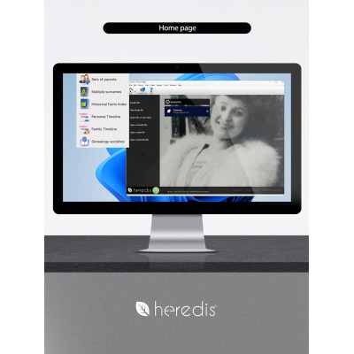 Family tree program for WINDOWS - HEREDIS 26